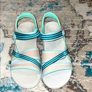 Ryka Breeze Contour Footbed Sandals.